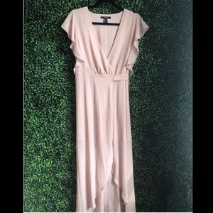 Forever21 Blush Pink Wrap Dress